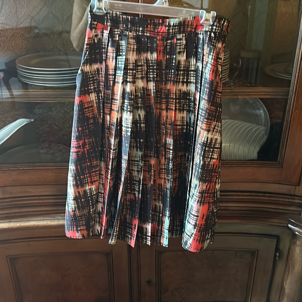 Pleated skirt . Anthropologie. Goes great with black turtle neck! 24 inches long